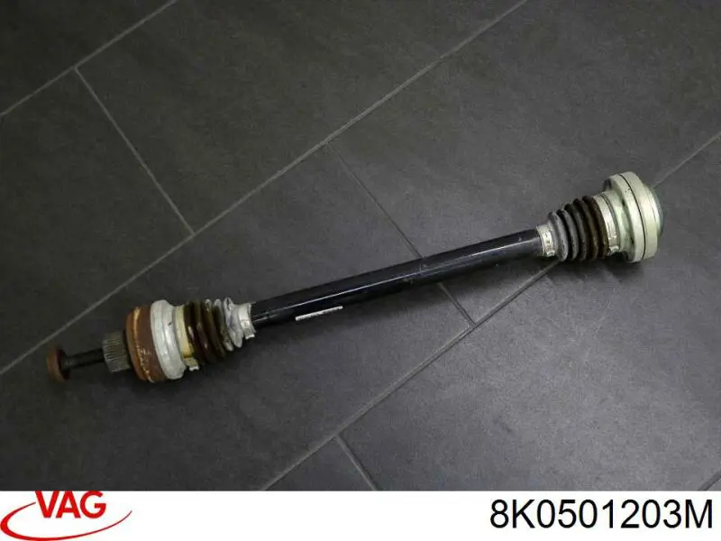 Semieje trasero izquierdo VAG 8K0501203M