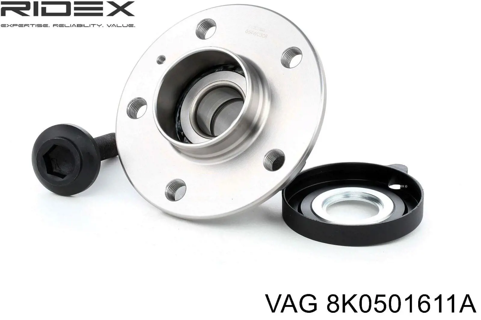 8K0501611A VAG cubo de rueda trasero