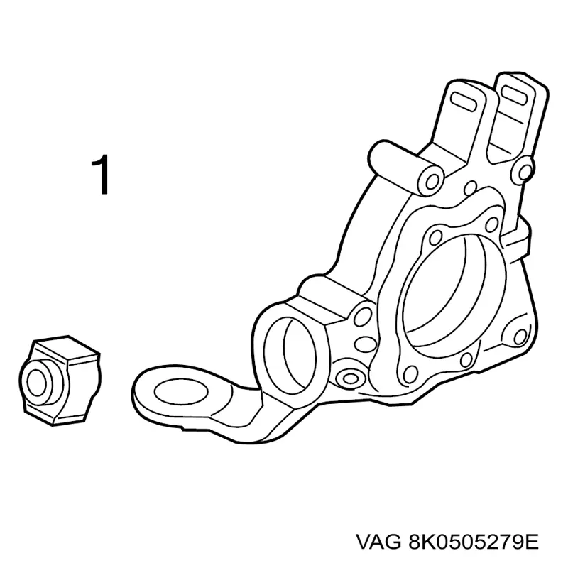 Buje de mangueta trasera VAG 8K0505279E precio, desde 18,50 EUR