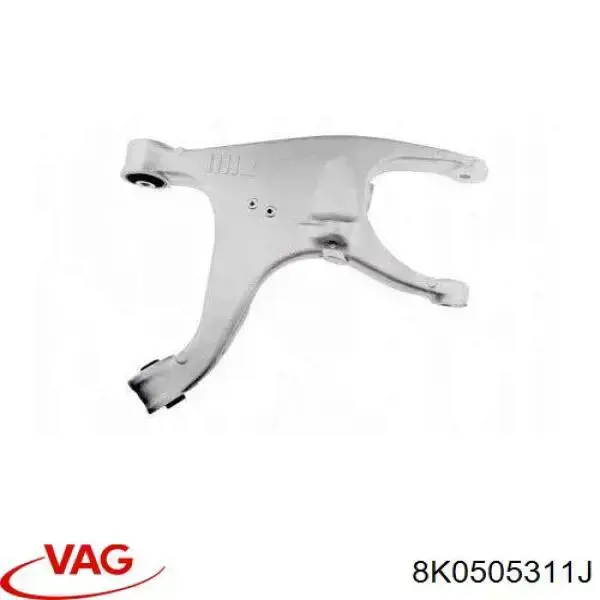 Brazo suspension trasero inferior izquierdo 8K0505311J VAG