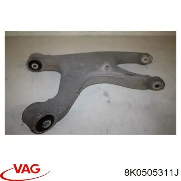 Brazo suspension trasero inferior izquierdo 8K0505311J VAG