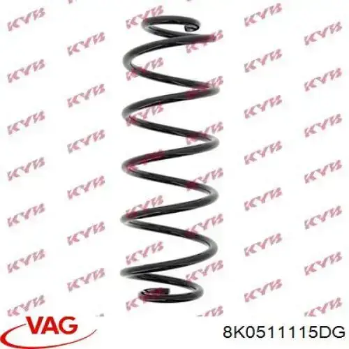 Comprar 8K0511115DG VAG Muelle de eje trasero