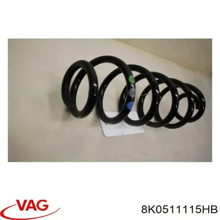 Comprar 8K0511115HB VAG Muelle de eje trasero
