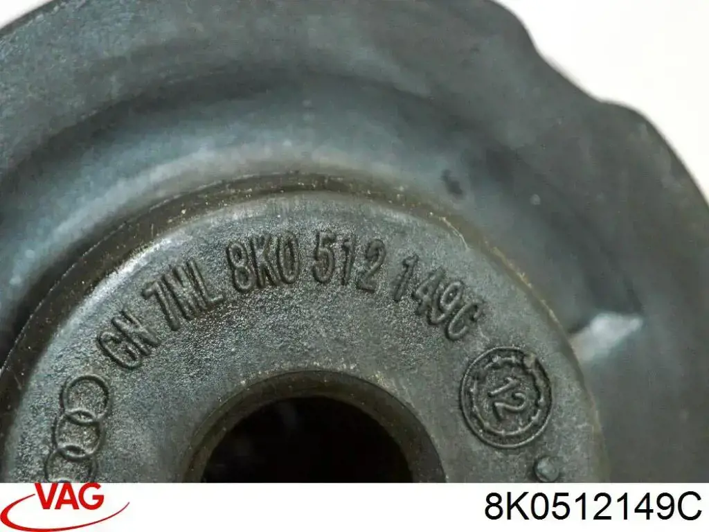 Aislador de resorte trasero superior 8K0512149C VAG