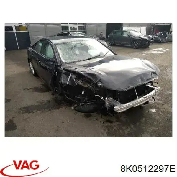 Aislador de resorte trasero inferior de goma VAG 8K0512297E