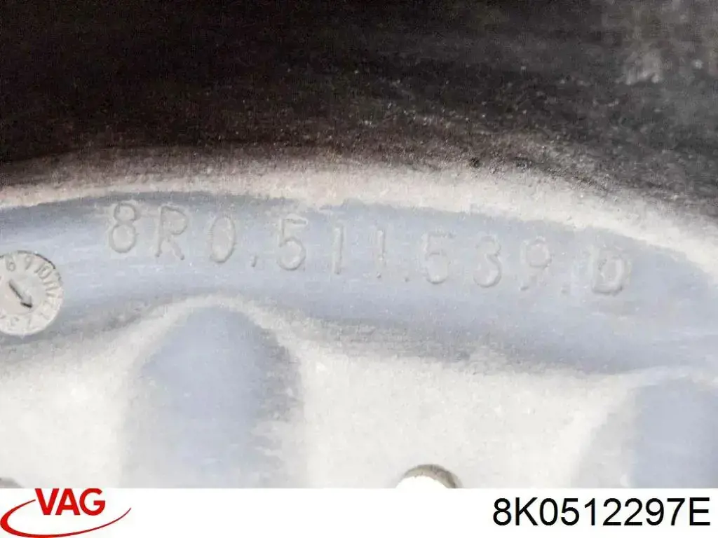 8K0512297E VAG Aislador de resorte trasero inferior de goma