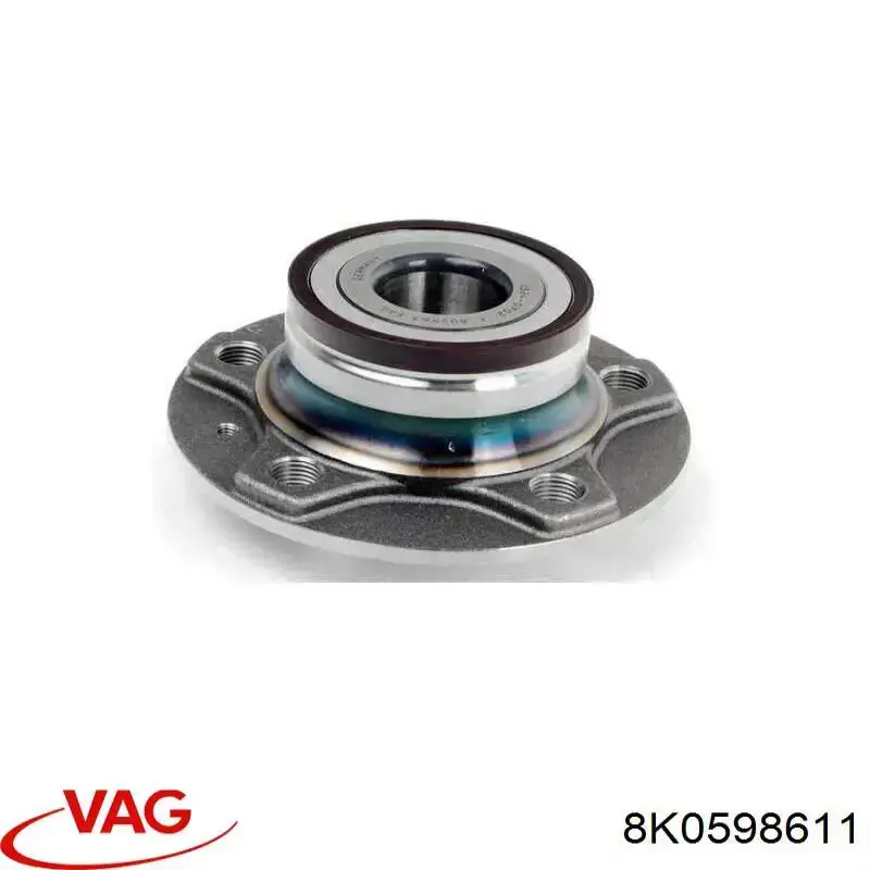 Cubo de rueda trasero 8K0598611 VAG