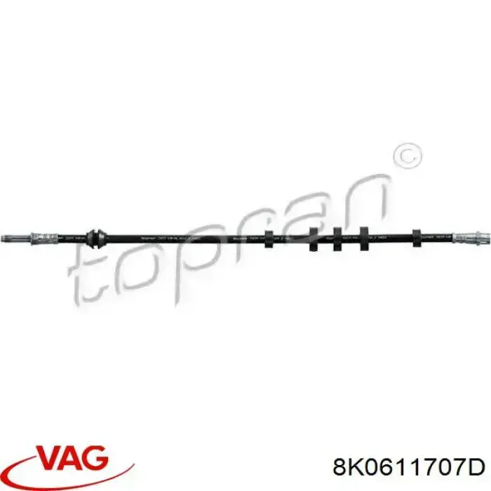 Comprar 8K0611707D VAG Latiguillos de freno delantero