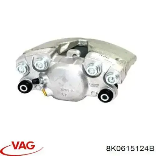 Pinza de freno delantera derecha 8K0615124B VAG
