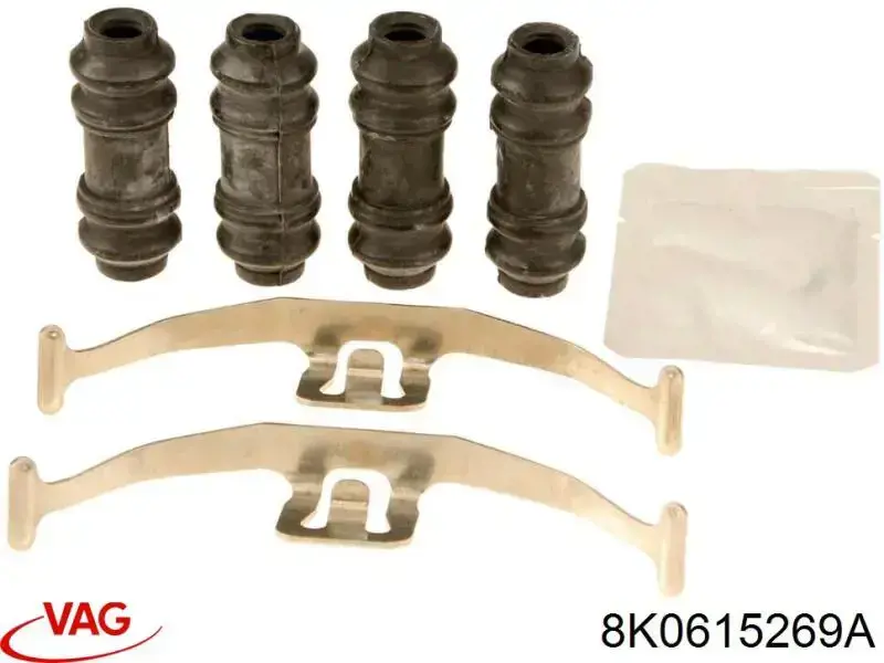 Juego de resortes de sujeción de pastillas de freno delanteras VAG 8K0615269A precio, desde 11,65 EUR