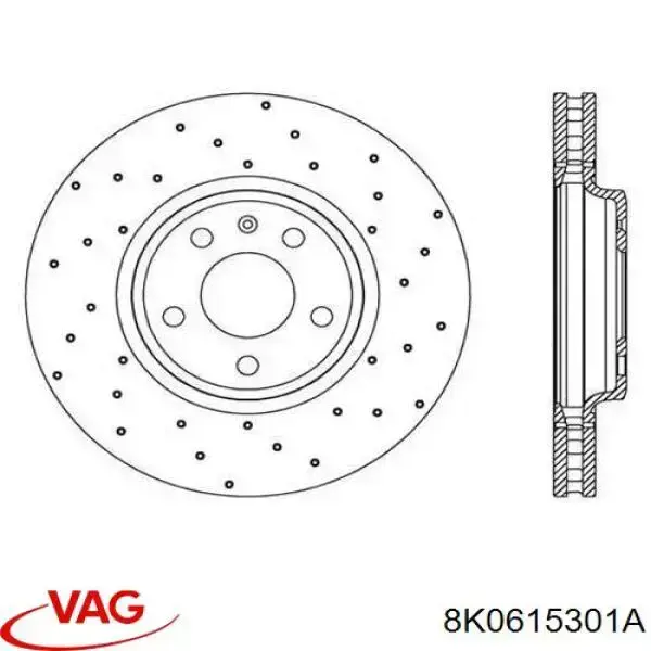 8K0615301A VAG Discos