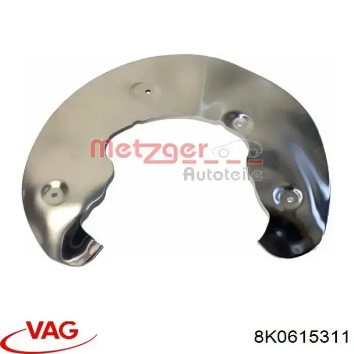 Comprar 8K0615311 VAG Protector del disco de freno delantero izquierdo