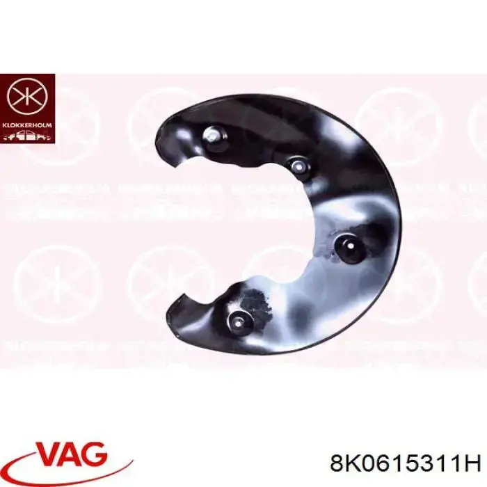Comprar 8K0615311H VAG Protector del disco de freno delantero izquierdo