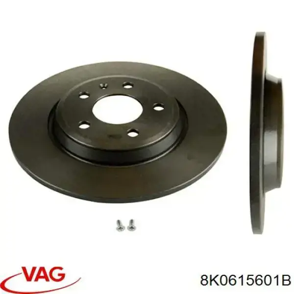 Disco de freno trasero 8K0615601B VAG