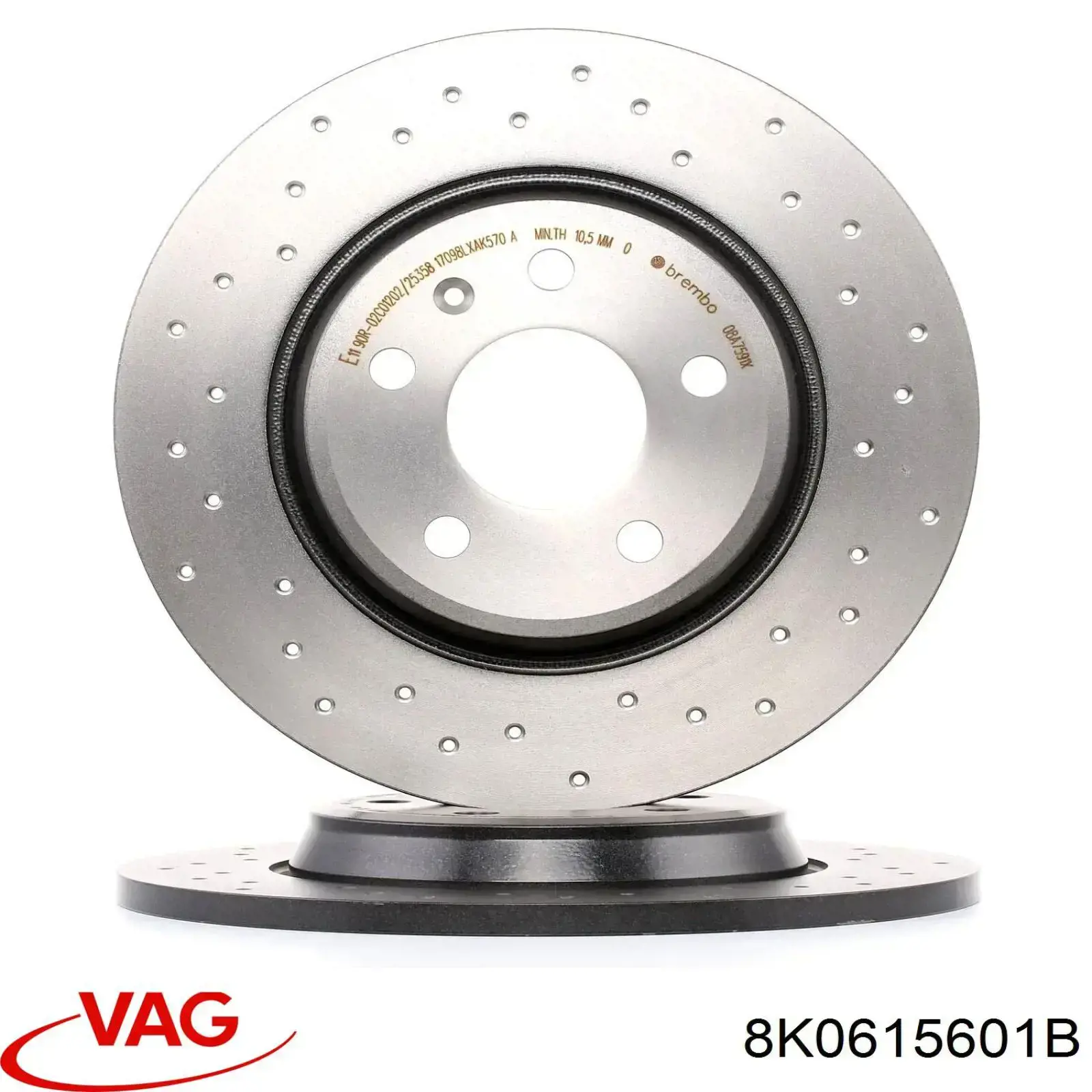Frenos traseros VAG 8K0615601B