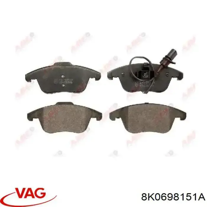Pastillas de freno delanteras VAG 8K0698151A