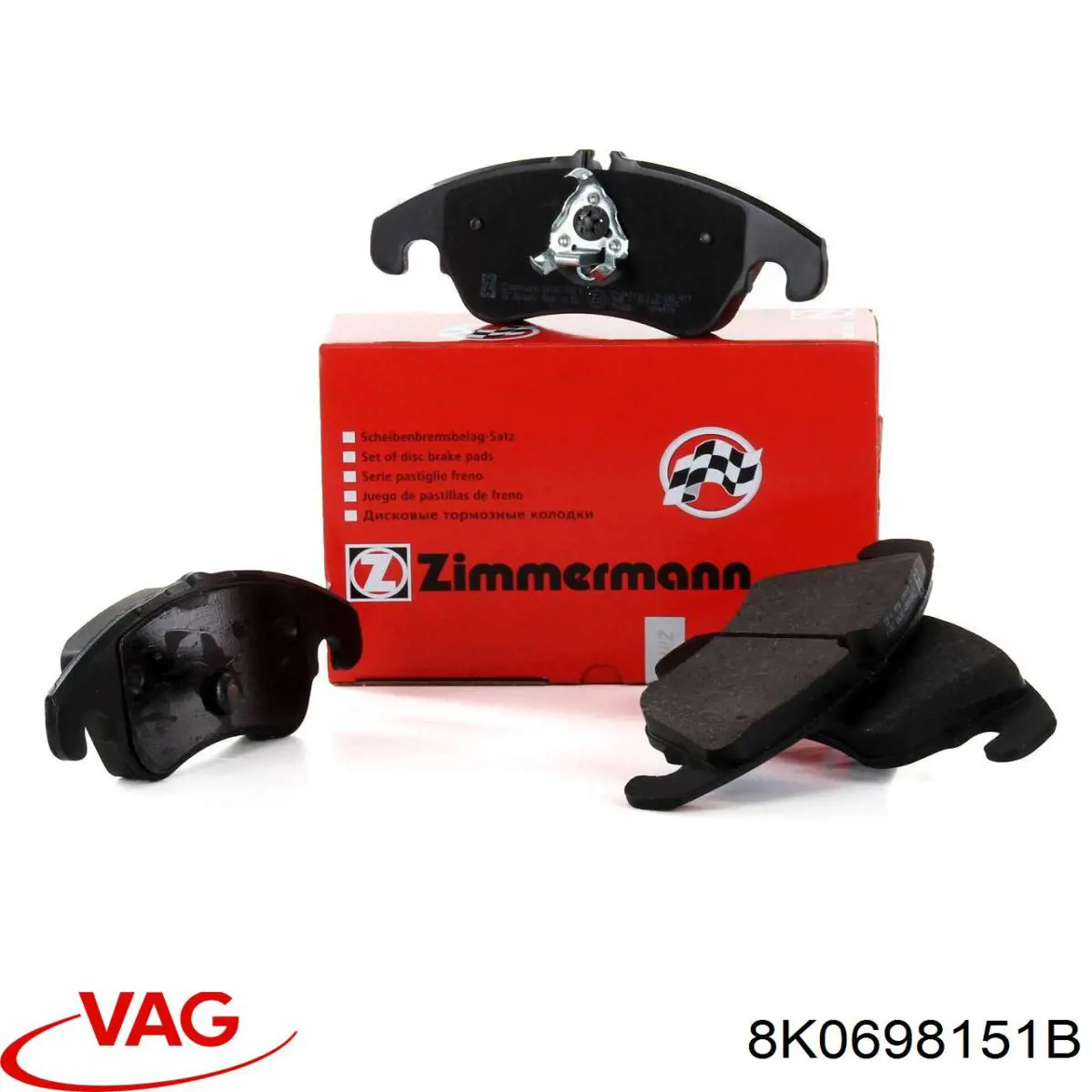 Pastillas de freno delanteras VAG 8K0698151B