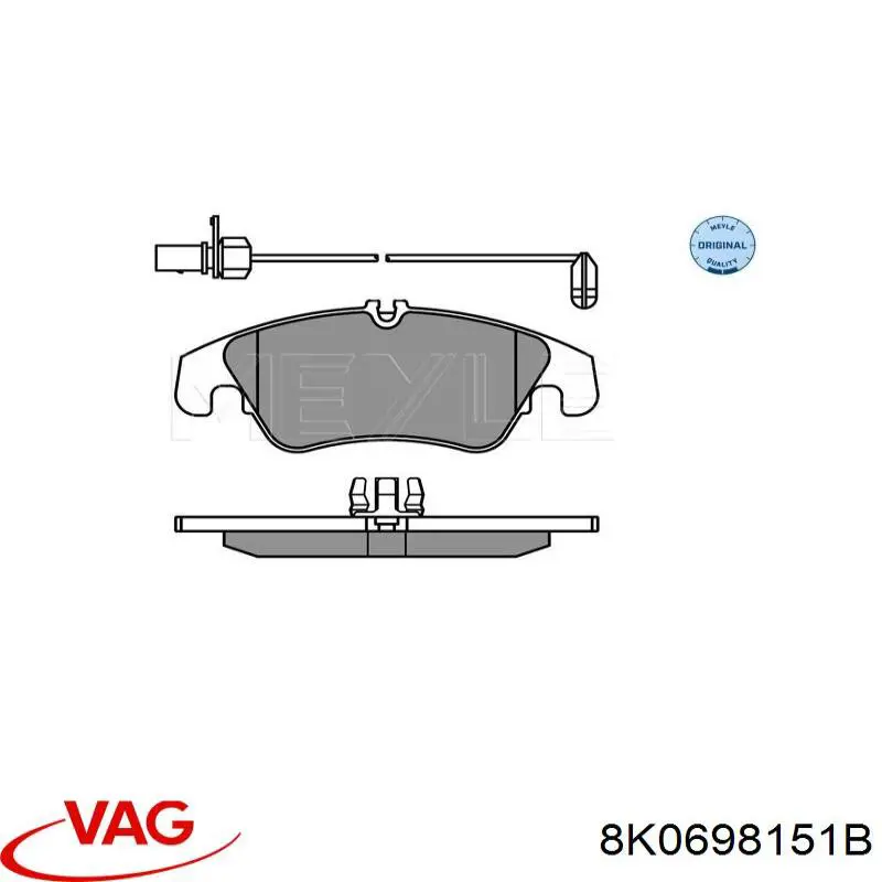 Pastillas freno delanteras VAG 8K0698151B precio, desde 45,48 EUR
