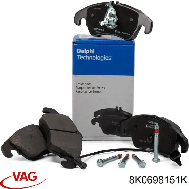 Pastillas de freno delanteras VAG 8K0698151K