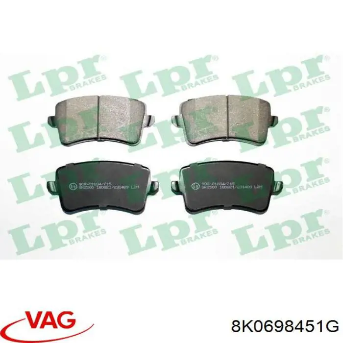 Pastillas traseras de freno VAG 8K0698451G precio, desde 35,12 EUR