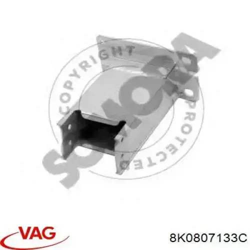 8K0807133C VAG Soporte del refuerzo del parachoques delantero