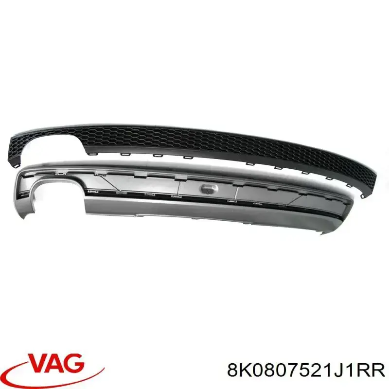 Alerón del parachoques trasero VAG 8K0807521J1RR