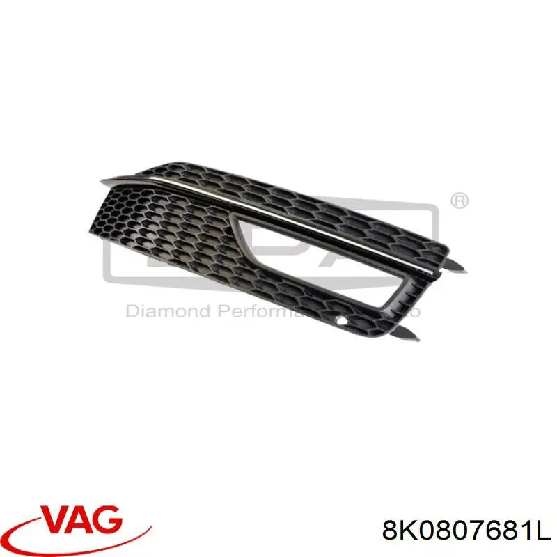 Comprar 8K0807681L VAG Rejilla del parachoques delantera izquierda