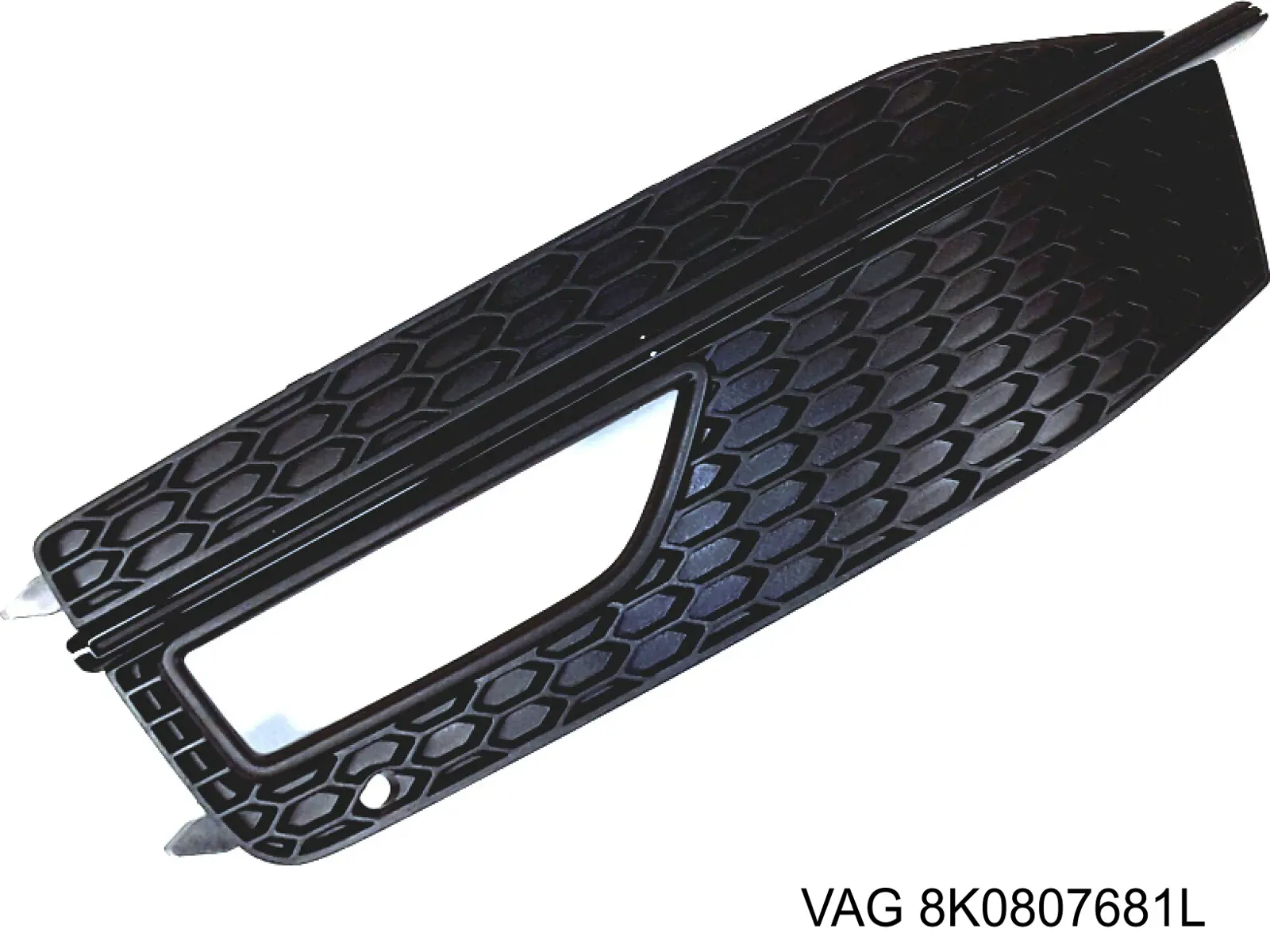 Rejilla del parachoques delantera izquierda 8K0807681L VAG