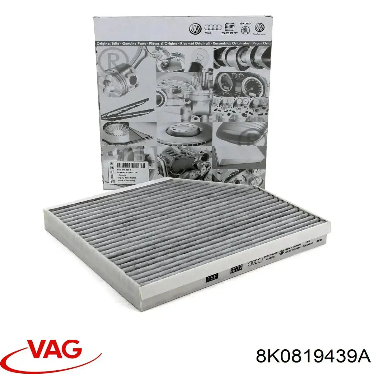 Filtro de cabina VAG 8K0819439A precio, desde 12,30 EUR