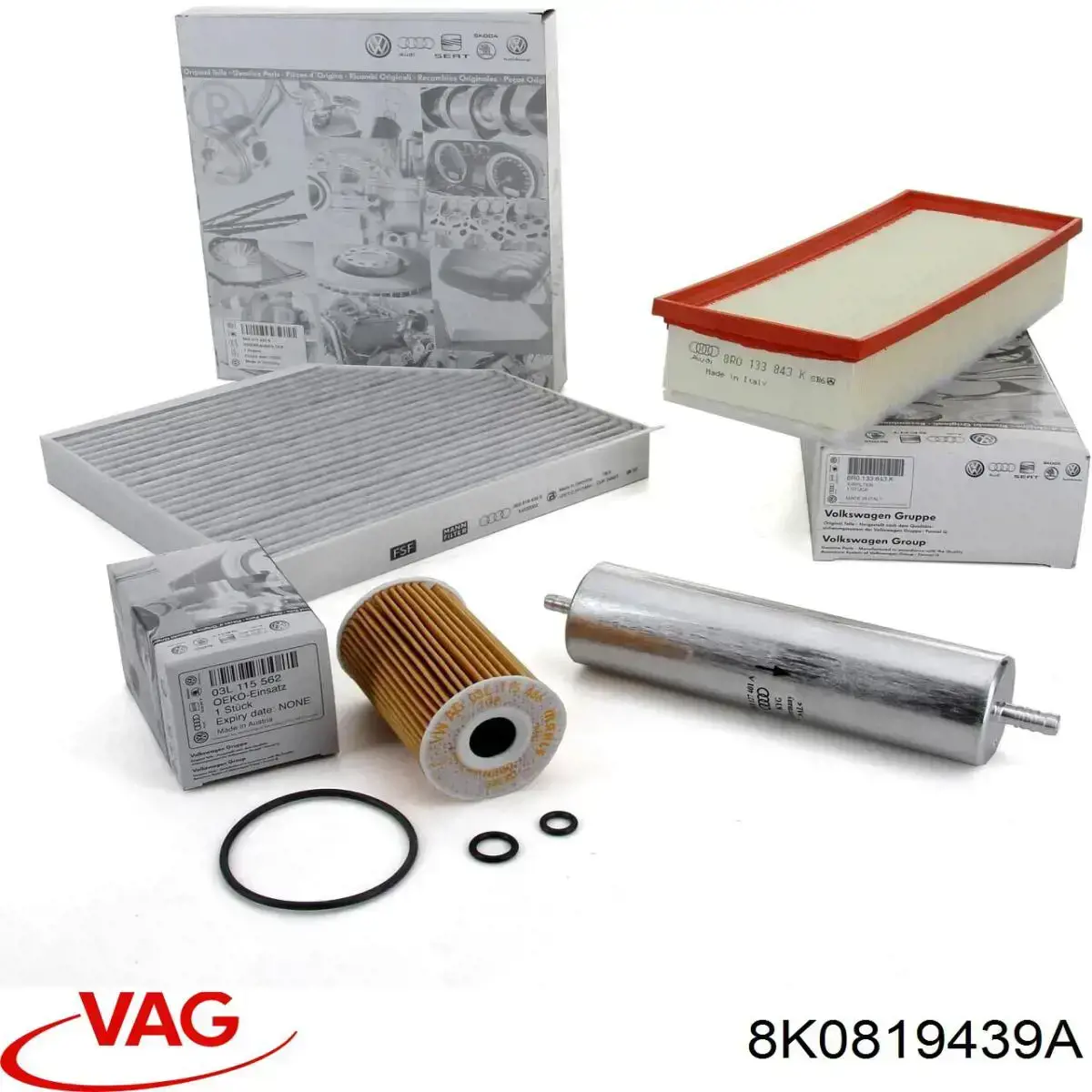 Filtro de habitáculo 8K0819439A VAG