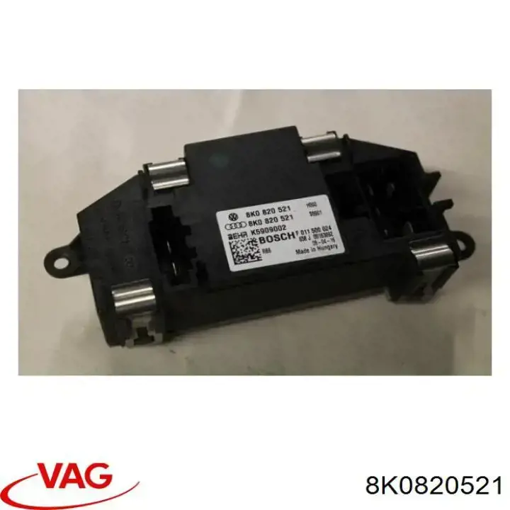 Resistencia de calefacción 8K0820521 VAG