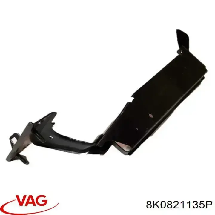 8K0821135P VAG soporte para guardabarros delantero, izquierda delantero