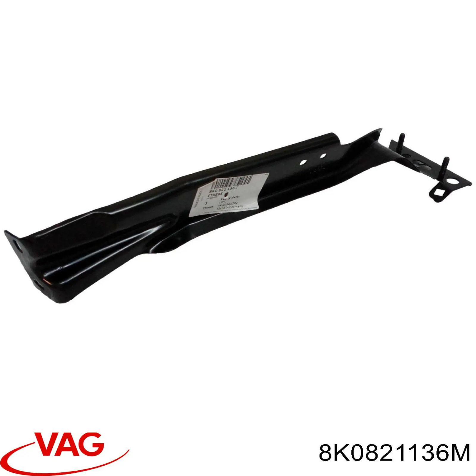 8K0821136M VAG soporte para guardabarros delantero, derecho delantero