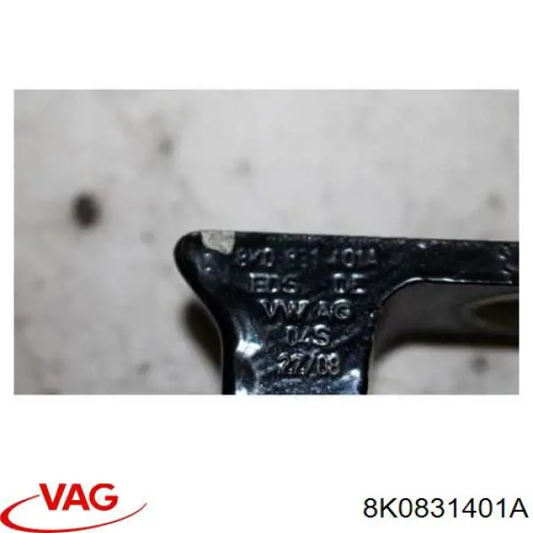 Bisagra de puerta trasera izquierda 8K0831401A VAG