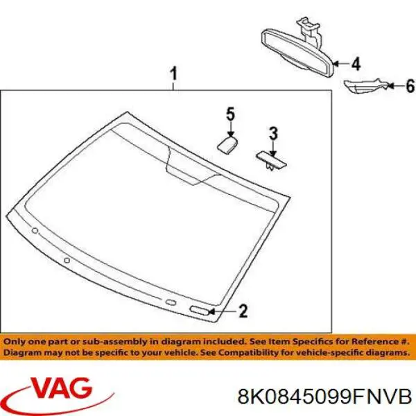 Cristal parabrisas VAG 8K0845099FNVB precio, desde 492,78 EUR