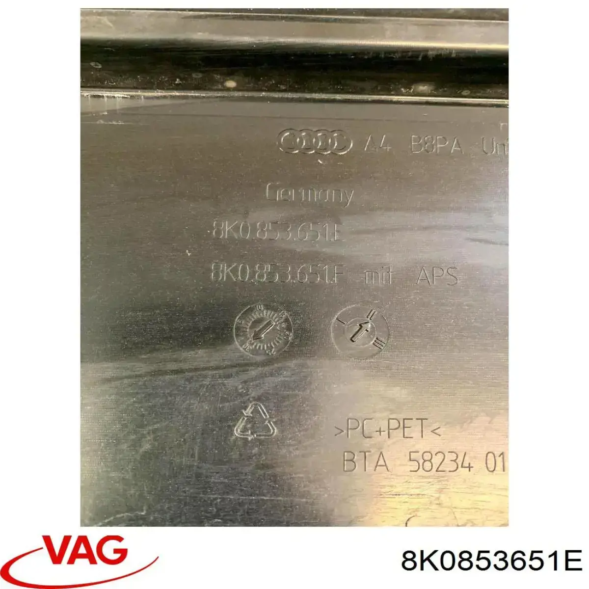 Rejilla delantera VAG 8K0853651E precio, desde 214,90 EUR