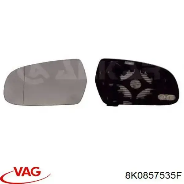 Cristal de espejo retrovisor exterior izquierdo VAG 8K0857535F precio, desde 23,64 EUR