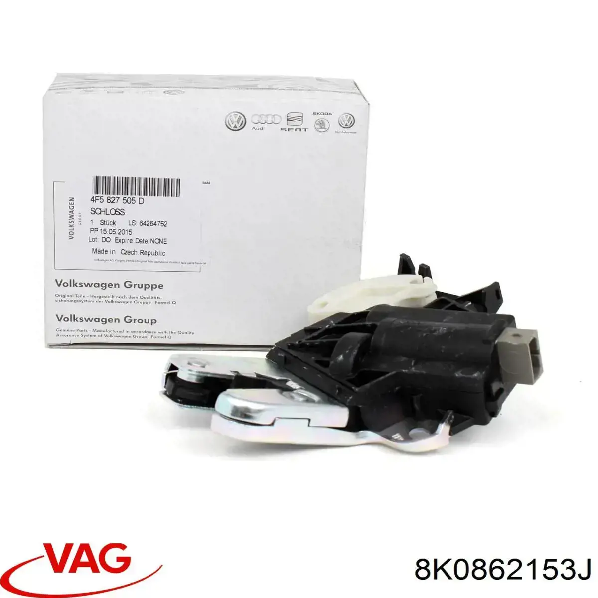 Cerradura de la tapa del depósito de combustible VAG 8K0862153J precio, desde 26,21 EUR