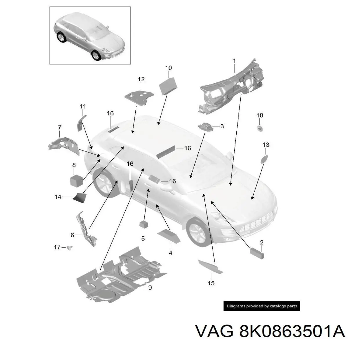  VAG 8K0863501A precio, desde 13,98 EUR