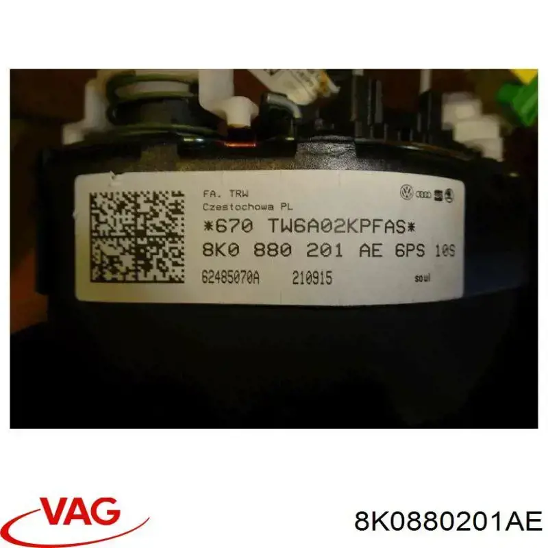 Airbag en el lado del conductor VAG 8K0880201AE precio, desde 408,01 EUR
