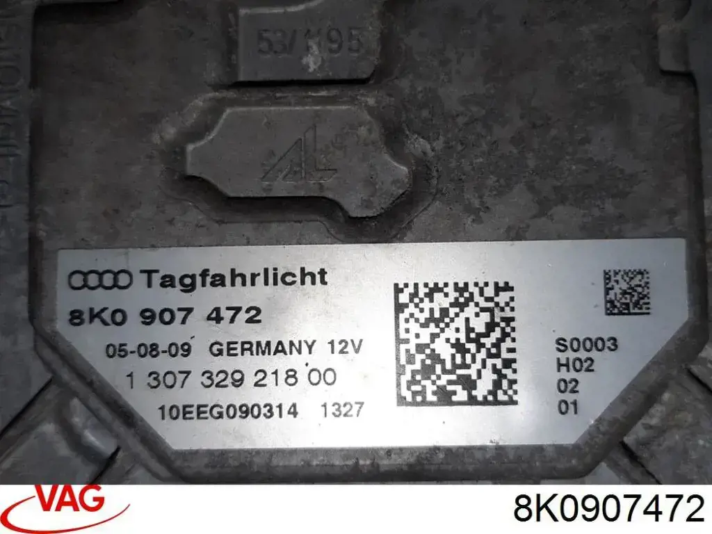 Módulo de control de luces de faros (ECU) 8K0907472 VAG
