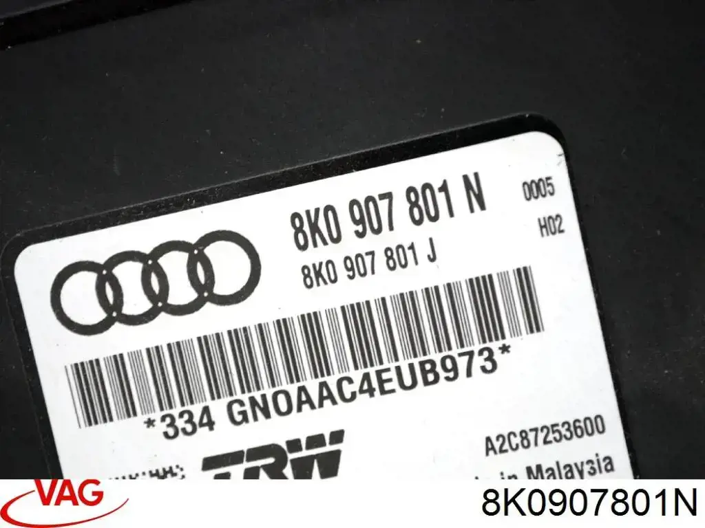 8K0907801N VAG Módulo del freno de estacionamiento electromecánico