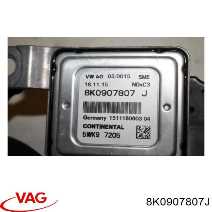Sensor de óxidos de nitrógeno NOx 8K0907807T VAG