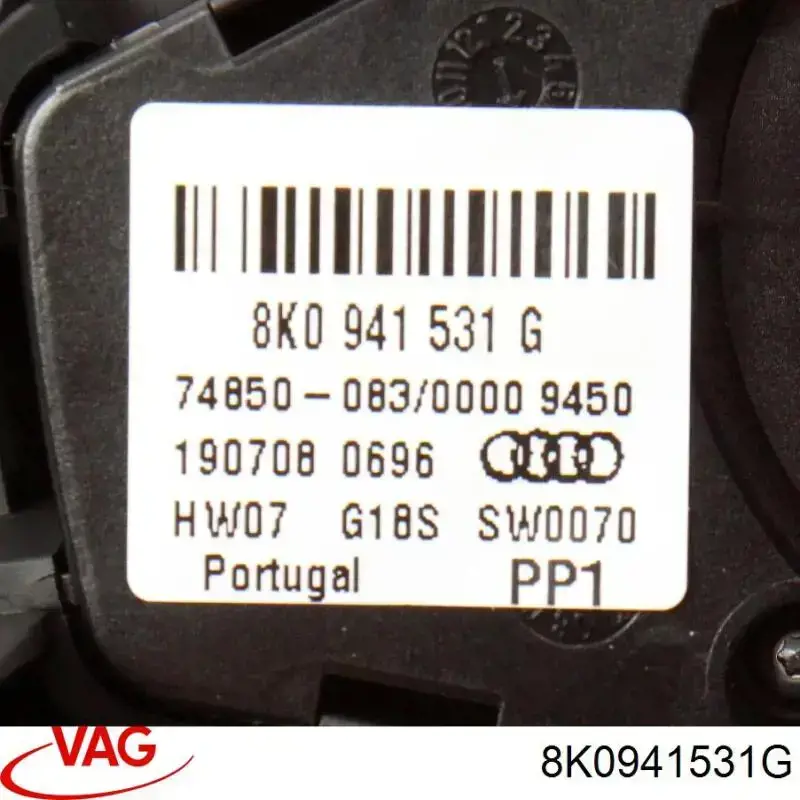Interruptor de luces en el tablero VAG 8K0941531G