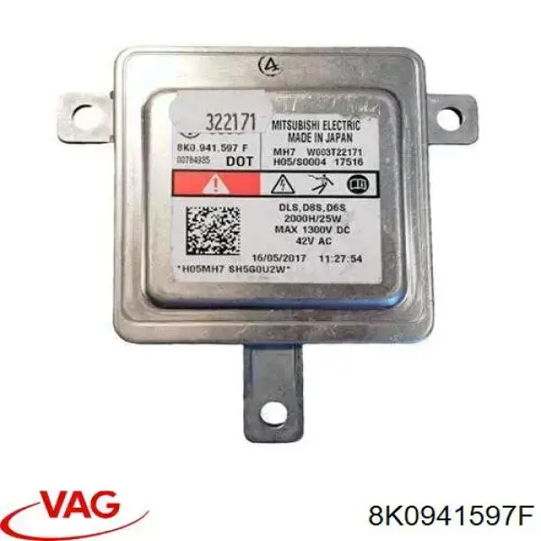 8K0941597F VAG modulo de control de iluminacion adaptable (ecu)