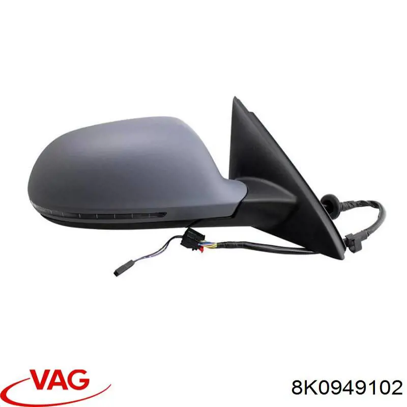 Luz intermitente del espejo retrovisor derecho 8K0949102 VAG