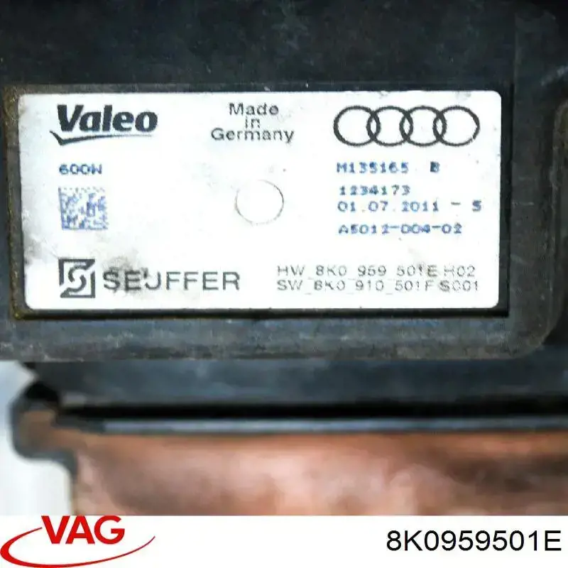 Regulador de velocidad del ventilador de refrigeración (unidad de control) VAG 8K0959501E precio, desde 214,87 EUR