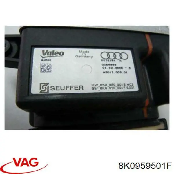 8K0959501F VAG Regulador de velocidad del ventilador de refrigeración (unidad de control)