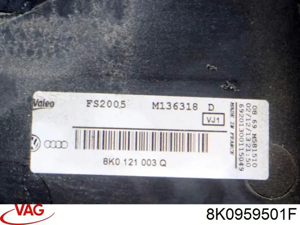  VAG 8K0959501F