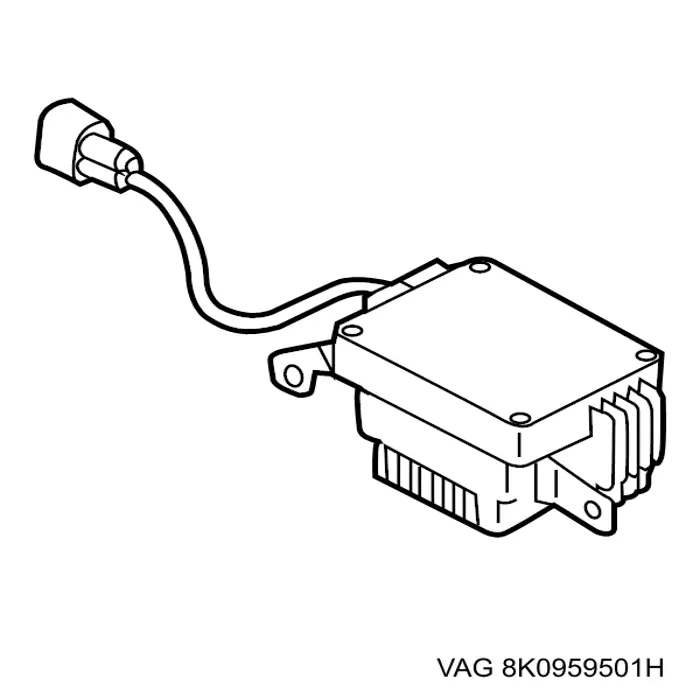 Comprar 8K0959501H VAG Regulador de velocidad del ventilador de refrigeración (unidad de control)